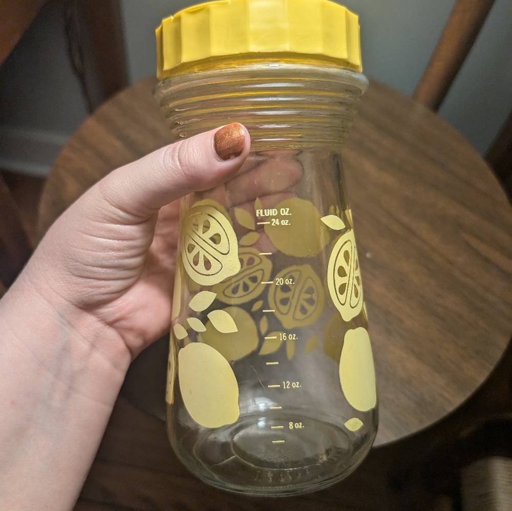 Vintage Glass Lemonade Pitcher - Picture 5 of 8